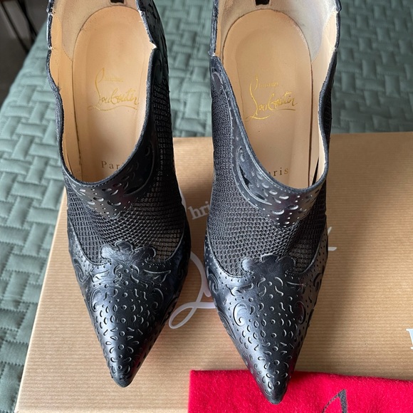 Christian Louboutin black statement booties! 37.5 - Picture 2 of 8